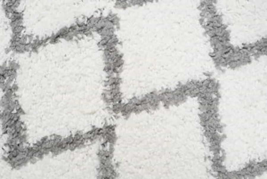 TA Koberec C090A KRÉMOVÁ/TMAVOSIVÁ BOHO Rozmer: 100x150 cm