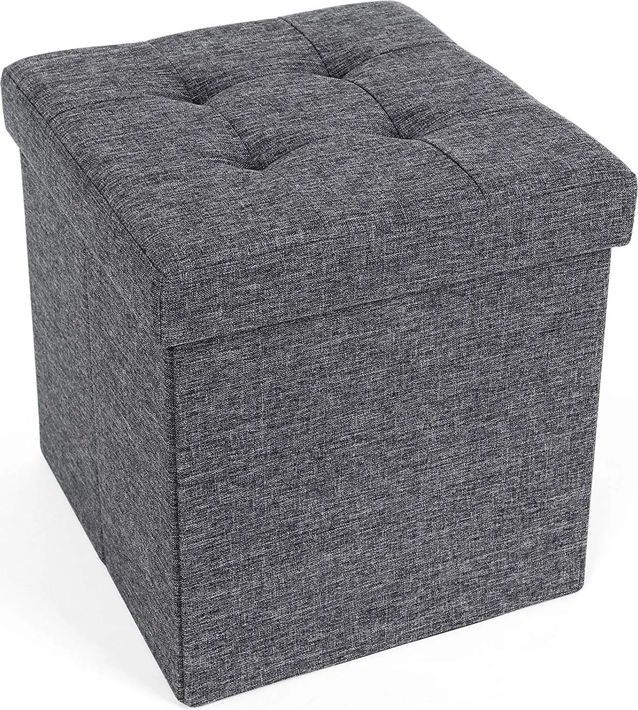 Taburet Hinessa 40 L tmavě šedý