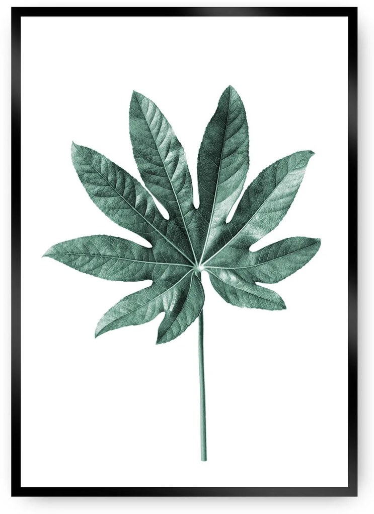 Plagát Leaf Emerald Green