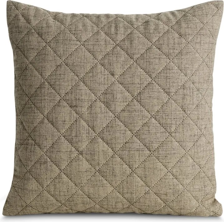 Dekorstudio Obliečka na vankúš LEN1 v tmavobéžovej farbe, 45 x 45 cm