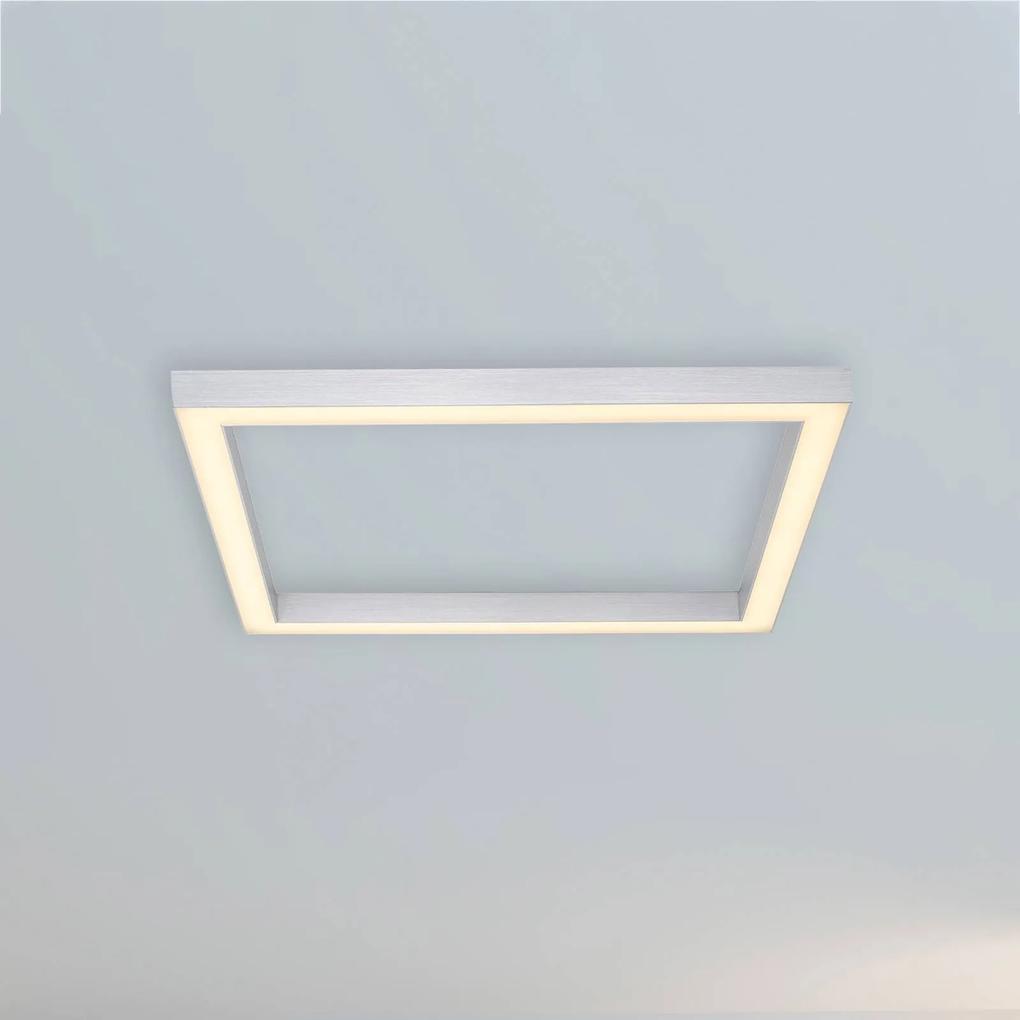 Paul Neuhaus Pure-Lines stropné LED štvorec hliník