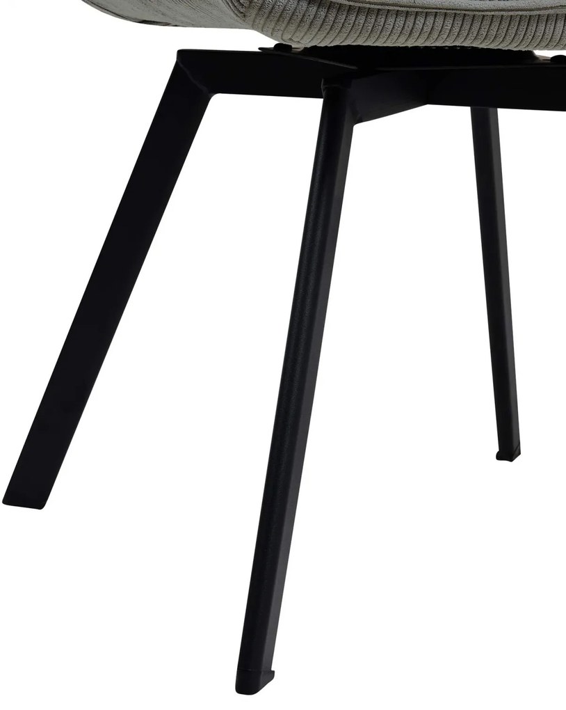 Jedálenská stolička Jordi Cord - šedá