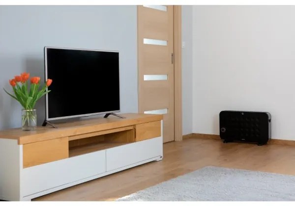 Sencor - Elektrický priamotop/konvektor 750/1250/2000W/230V termostat IP24 čierna