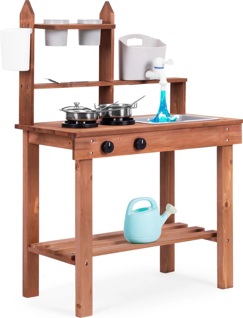 Detská kuchynka z jedľového dreva ECOTOYS