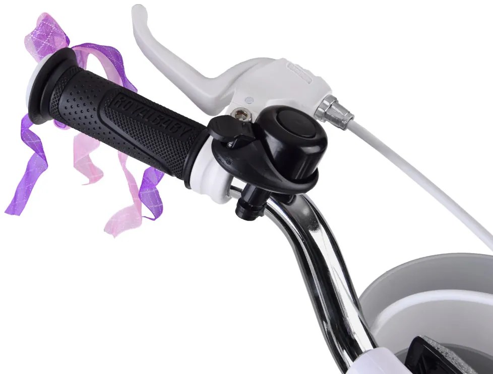 Detský bicykel 14" Little Swan RoyalBaby RB14-18 - modrý