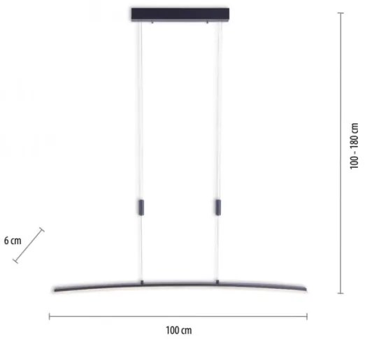 Paul Neuhaus 2530-13 - LED Stmievateľný luster na lanku JANINA LED/27W/230V