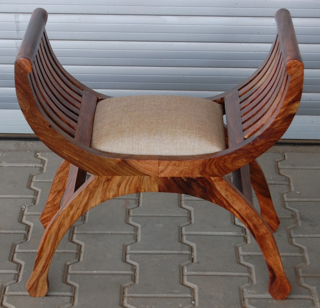 furniture-nabytek.cz - Drevený taburet z masívu palisander 60x60x40