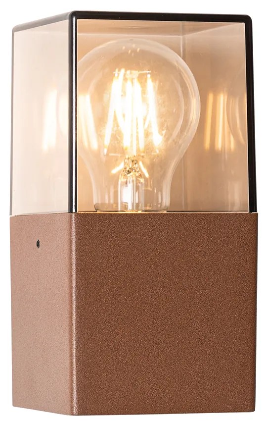 Priemyselná vonkajšia nástenná lampa hrdzavohnedá IP44 - Denmark