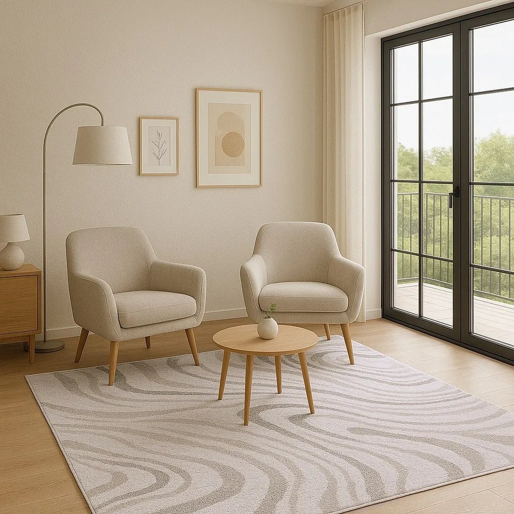 Oriental Weavers, Kusový koberec Castro Carved 162/NQ2W, 80x120, béžová, kancelária