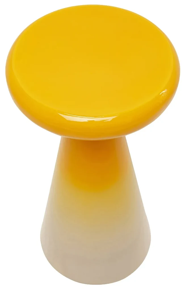 Rici príručný stolík žltý Ø30 cm