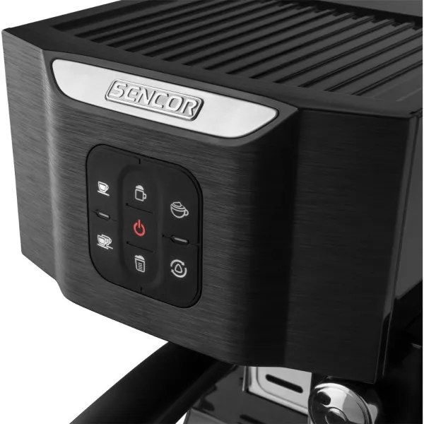 Sencor - Pákový espresso kávovar 1450W/230V čierny/matný chróm