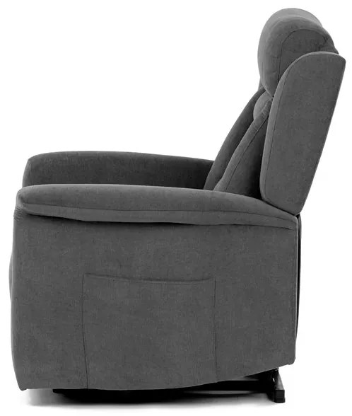 Autronic BONTEC Polohovacie kreslo, elektrické káblové ovládanie, šedá, látka, TV-7072 GREY2 Farba: Béžová