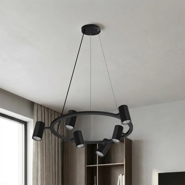 BRILAGI - Závesný luster SELE 6xGU10/30W/230V čierny