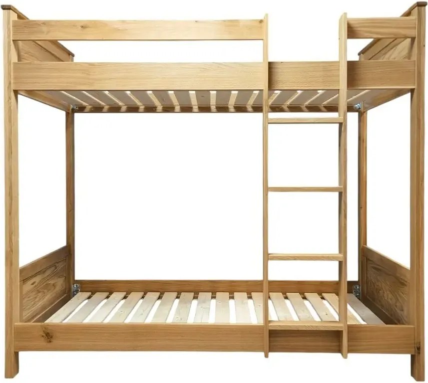 Vysoká poschodová posteľ z masívu SP, 100x212x185 cm Vpravo