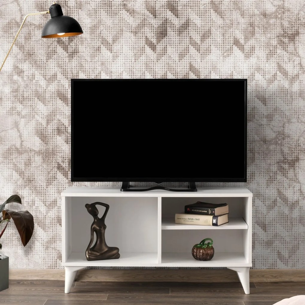 TV stolík ZISINO 100 cm biely
