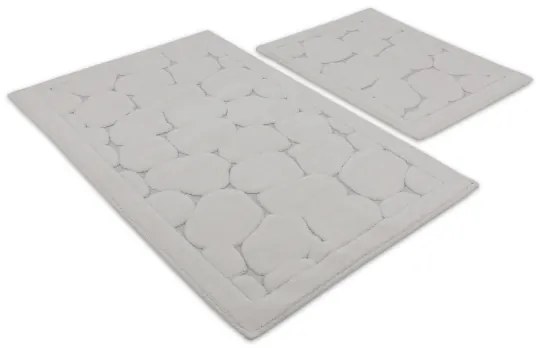 SADA 2x Kúpeľňová predložka LINO 60/100 cm béžová