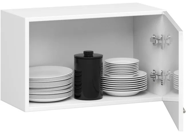 Horná kuchynská skrinka OLIWIA W60OK biela, lesk