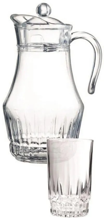 Džbán 1,8 l + 6x pohár 270 ml do 50°C LANCIER sklo