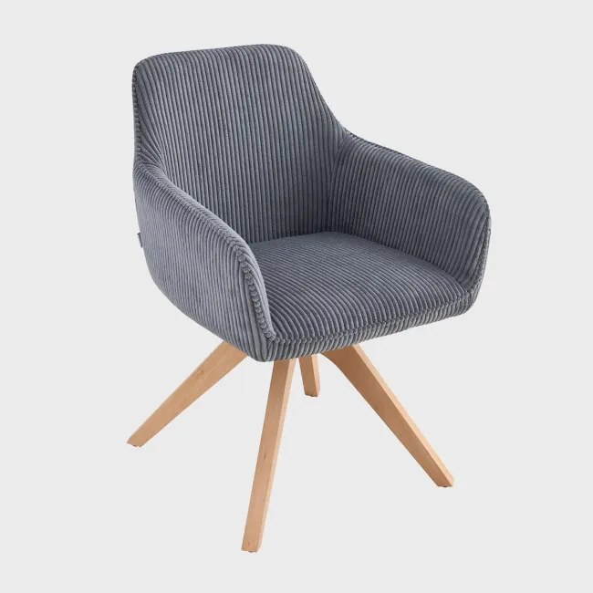 Jedálenská stolička PEMA tmavosivá 708817