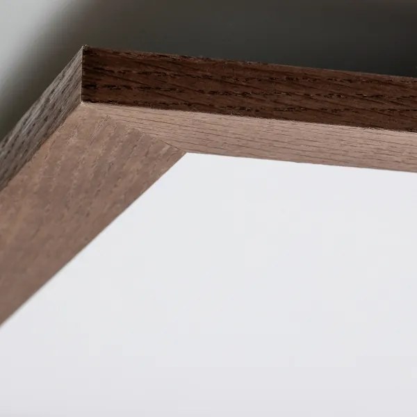 Eglo - LED Prisadený panel SALOBRENA-RW WOOD LED/34W/230V 2700/4000K tm.hnedá