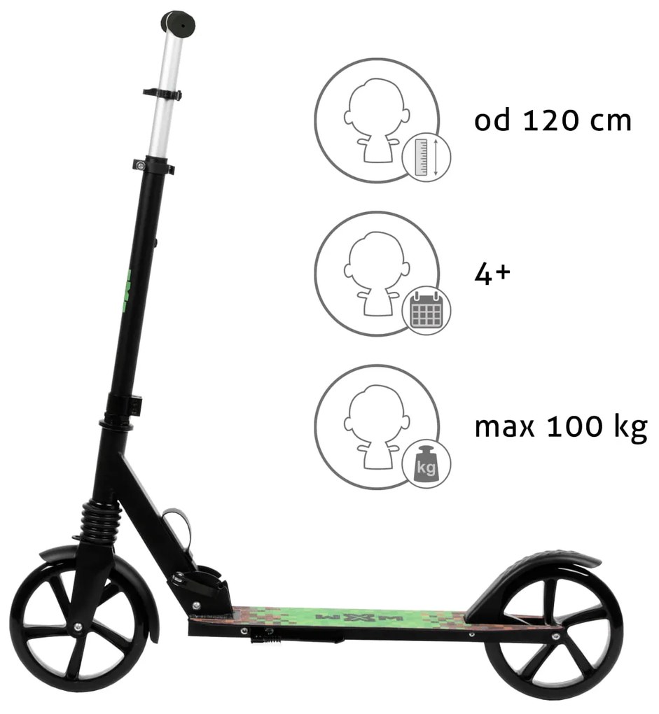 Kidwell Skladacia mestská kolobežka WXM DRIFF, 200 mm, ABEC-7, nosnosť 100 kg
