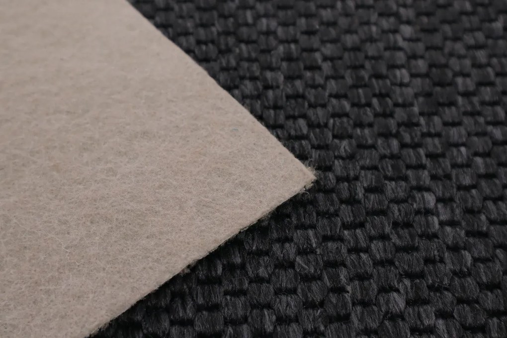Timzo, Metrážny koberec Nature antracit - neúčtujeme odrezky z role, na mieru, šíře 1,33m,1m,2m,3m,4m,5m,na mieru, neúčtujeme odrezky, šedá, filc, chodba / predsieň
