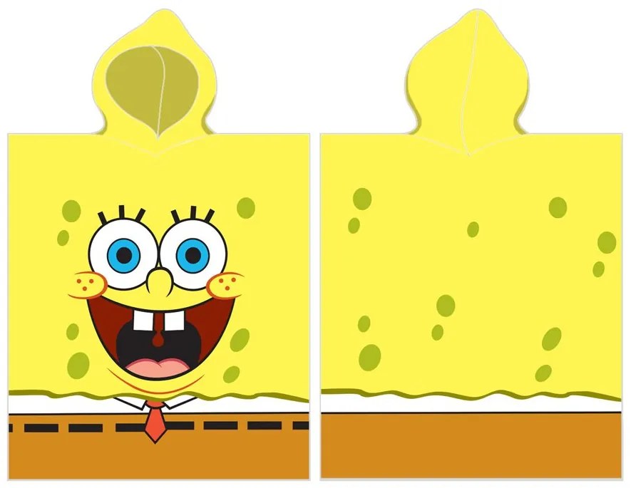 Detské pončo Sponge Bob Žlťoch