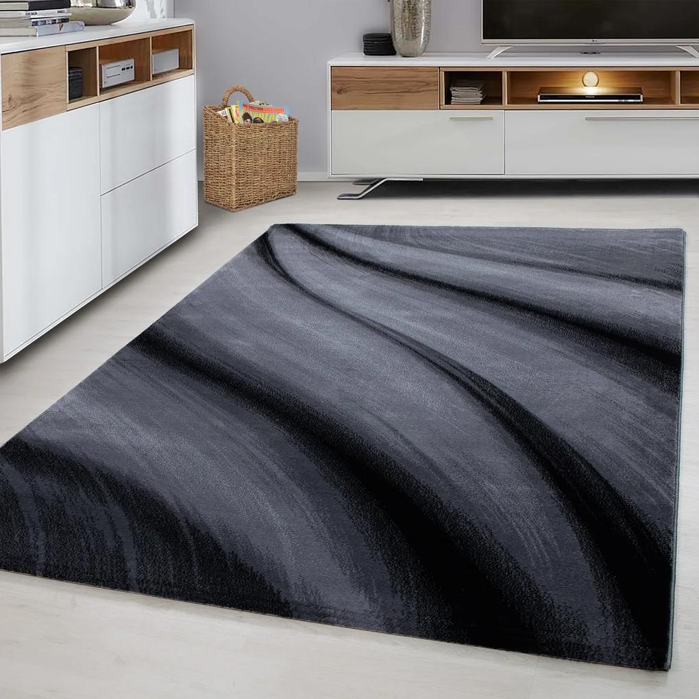 Ayyildiz Kusový koberec MIAMI 6630, Čierna Rozmer koberca: 140 x 200 cm