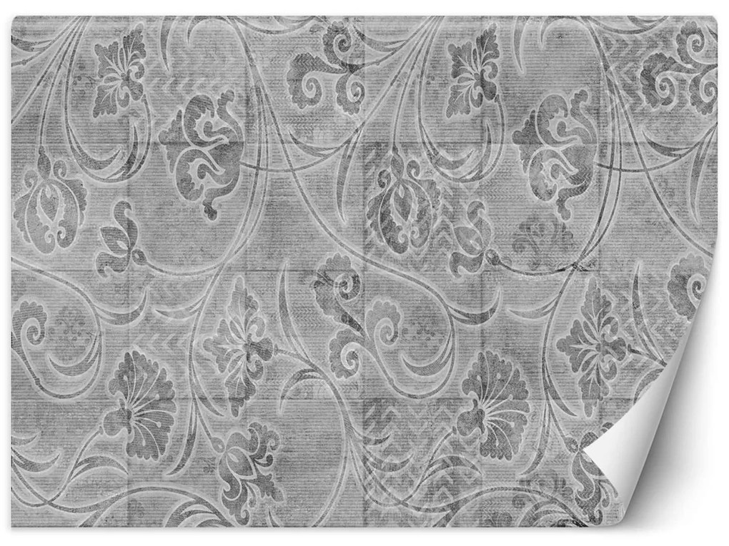 Gario Fototapeta Obkladačky, sivé dlaždice - imitácia na stenu Materiál: Vliesová, Rozmery: 350 x 245 cm