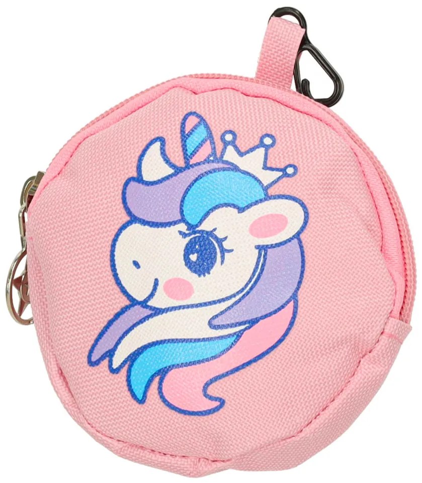 KIK Ružový detský batoh s jednorožcom do škôlky 7 L, odolný ľahký 30×22×11 cm