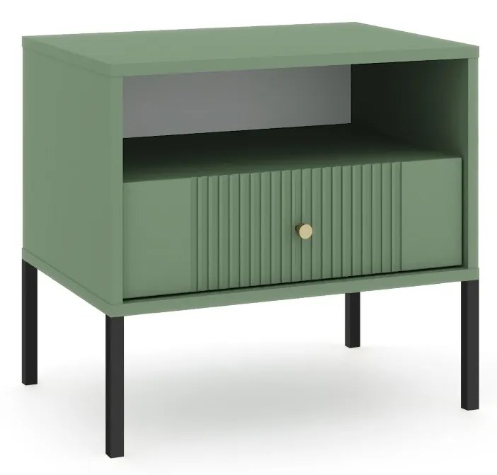 Nočný stolík Iseo I 54 cm zelený