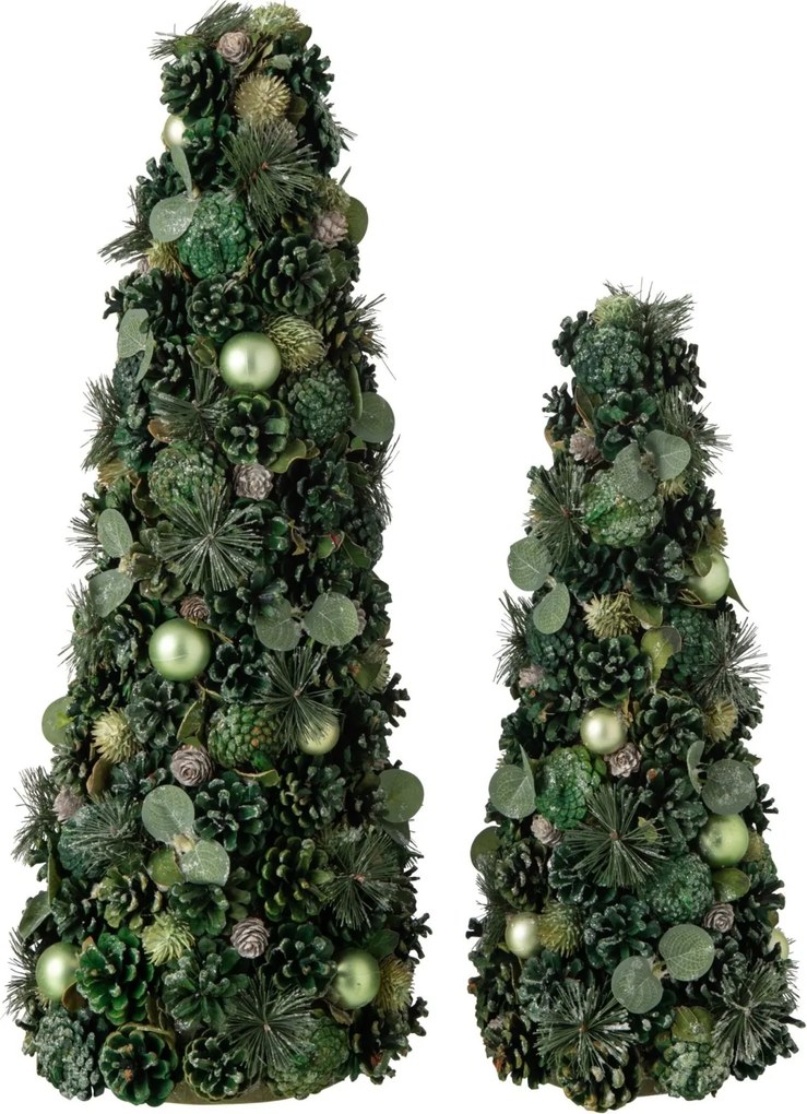 Zelený vianočný stromček so šiškami Pinecone – 26*26*70 cm