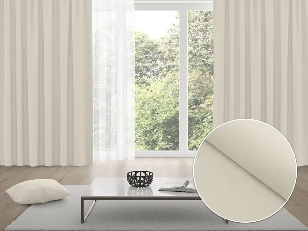 Biante Zatemňovací záves Blackout BKU-110 Slonová kosť - šírka 270 cm 270x240 cm