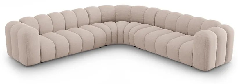 Béžová ženilková modulárna rohová pohovka Lupine – Micadoni