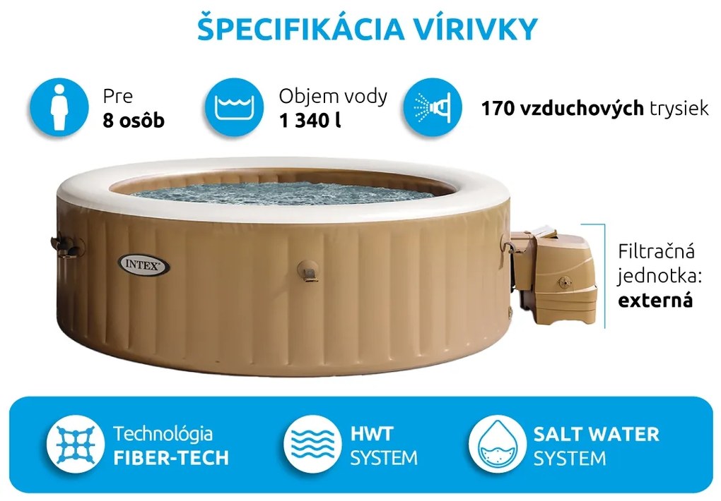 Intex | Vírivý bazén Pure Spa Bubble HWS 8 NP | 11400293