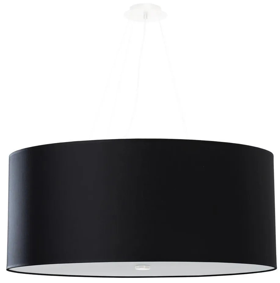 Sollux SL.0790 - Luster na lanku OTTO 6xE27/60W/230V pr. 70 cm čierna