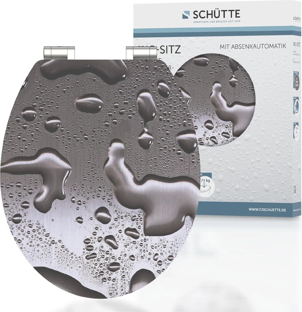 Eisl Sanitär WC sedadlo MDF Grey Steel 80023