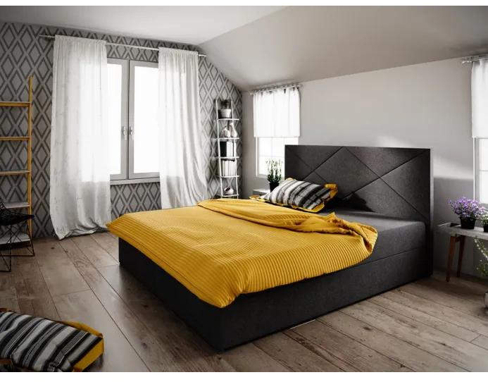 Moderná posteľ s úložným priestorom 160x200 STIG 4 - antracit