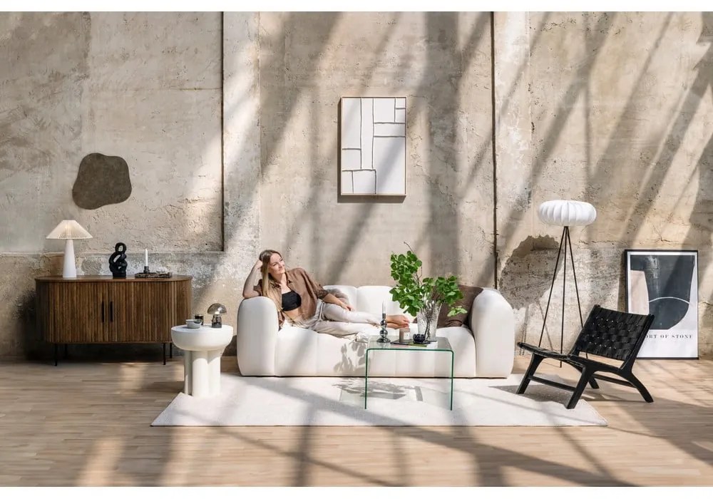 Zelená zamatová pohovka 225 cm Cube – Bonami Selection