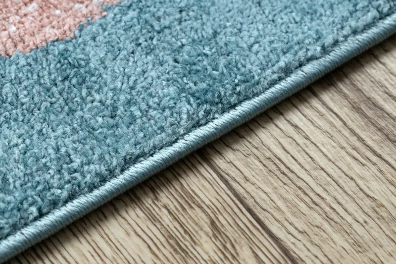 Dywany Łuszczów, Detský kusový koberec Fun Route Street animals blue, 120x170, modrá, detská izba