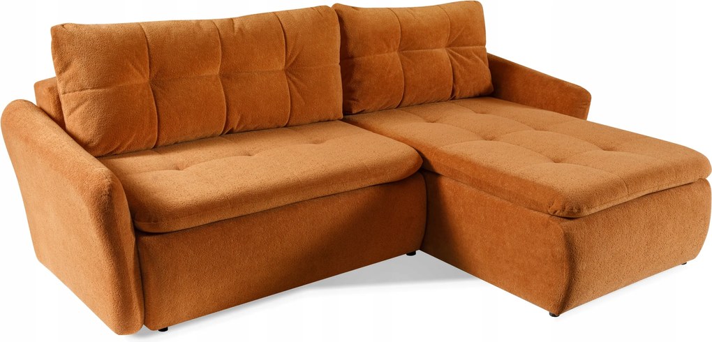 Rohová sedačka Cortina s funkciou spánku DL 246 x 172 cm, kontajner, štýl a pohodlie