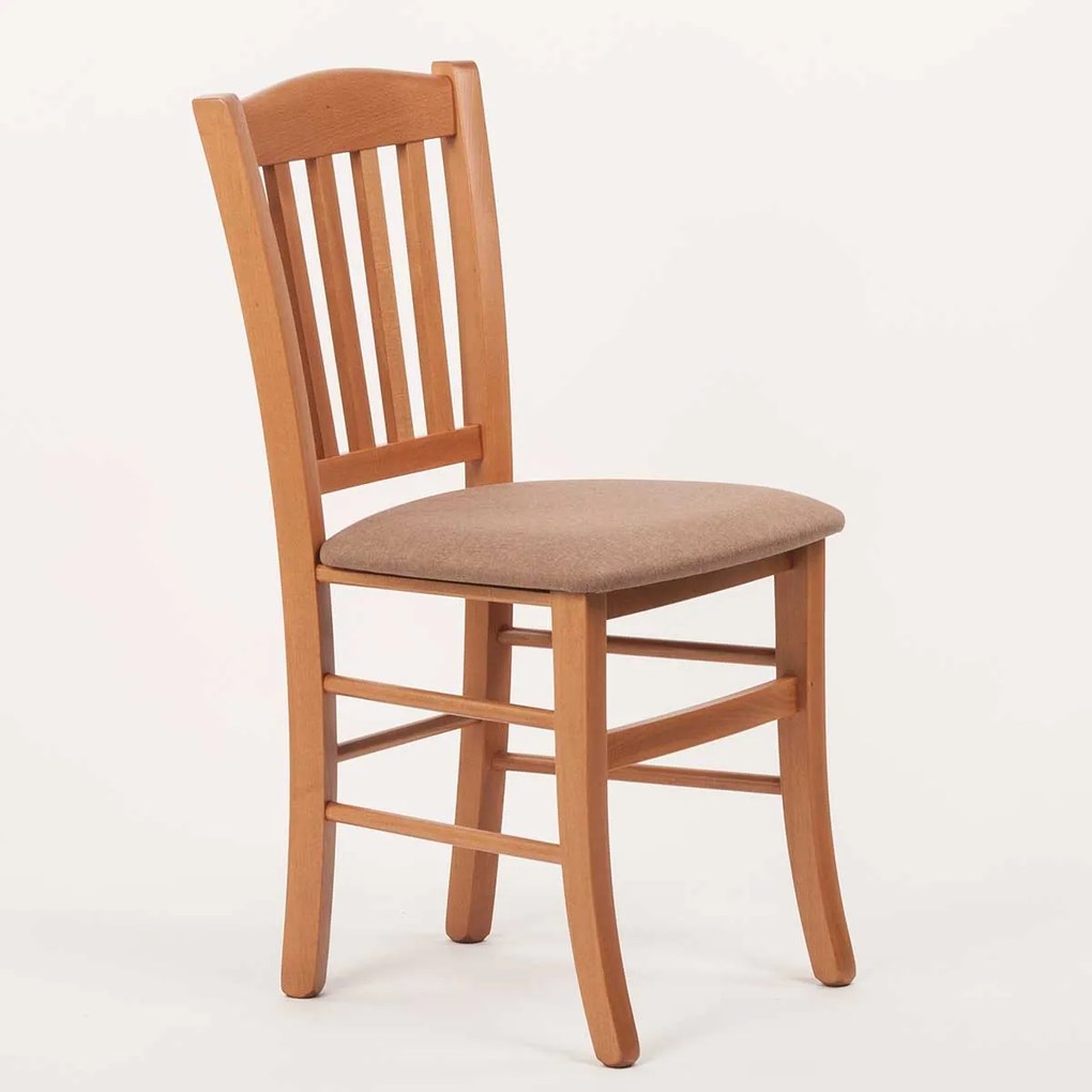 Stima Stolička VENETA s čalúneným sedákom Vyberte odtieň ->: Jelša, Vyberte látku ->: LUX Camel 2