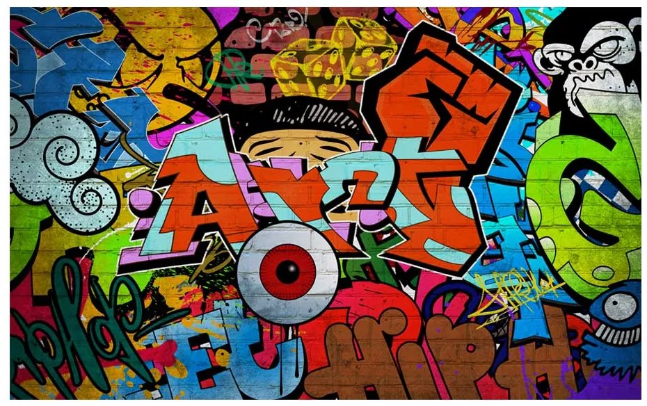 Artgeist Fototapeta - Graffiti art Veľkosť: 98x70, Verzia: Samolepiaca