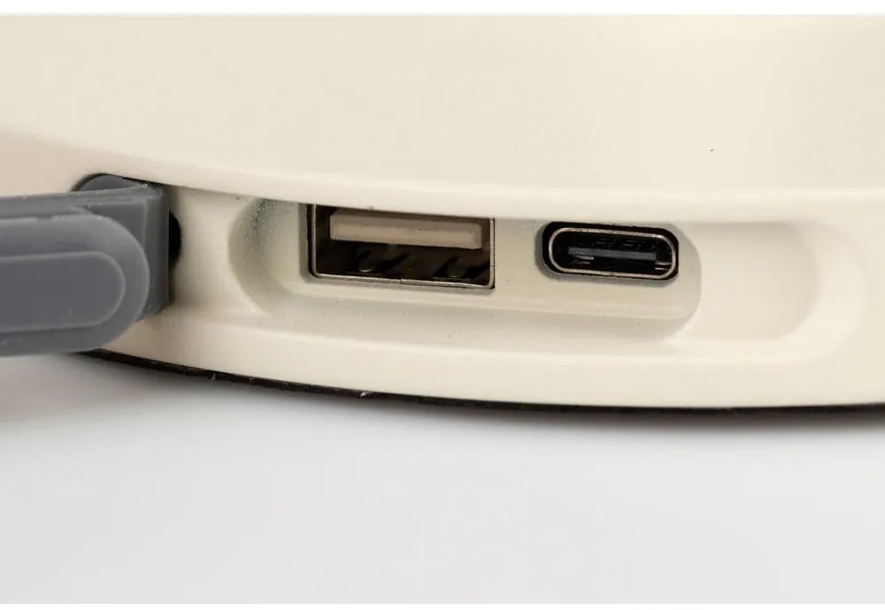 Krémová stmievateľná stolová lampa (výška 33 cm) Hub – White Label