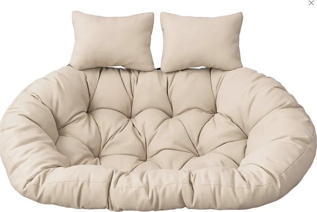 Vankúš na závesné hojdacie dvojkreslo - béžový
