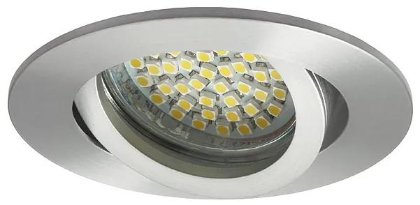 KANLUX Podhľadové bodové osvetlenie TRESIS, 1xGX5,3, 50W, 8cm, okrúhle, strieborné