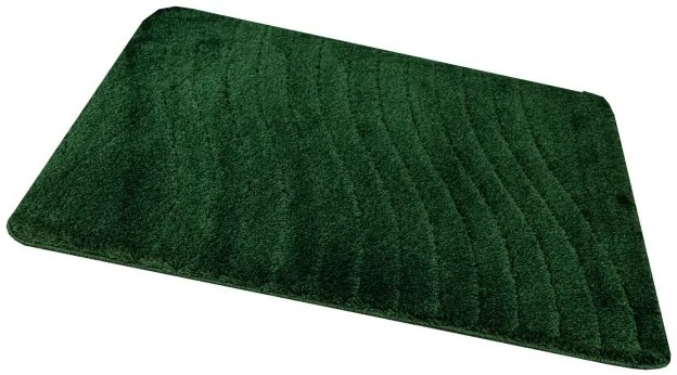 Kúpeľňový koberček Sara fľaškovo zelený, vlny