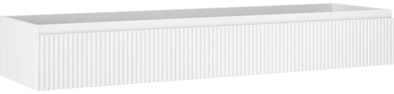 Mexen Rivel, kúpeľňová skrinka 160 cm, 1 zásuvka, drážkovaná, biela matná, 91A20-16023-1-BF01