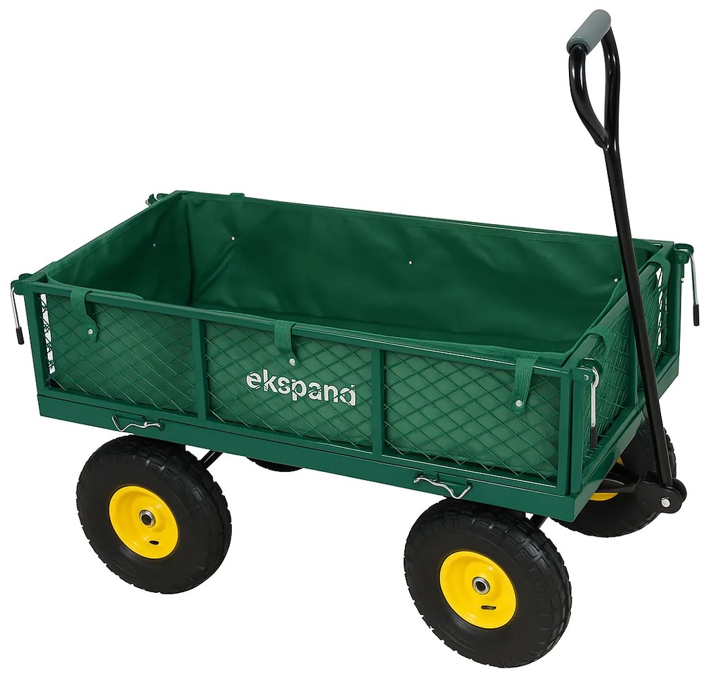 Záhradný vozík zelený