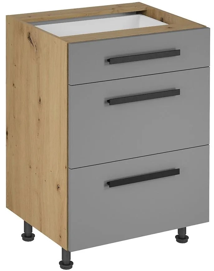 Kuchynská skrinka Langen D60S3 úchyt beige